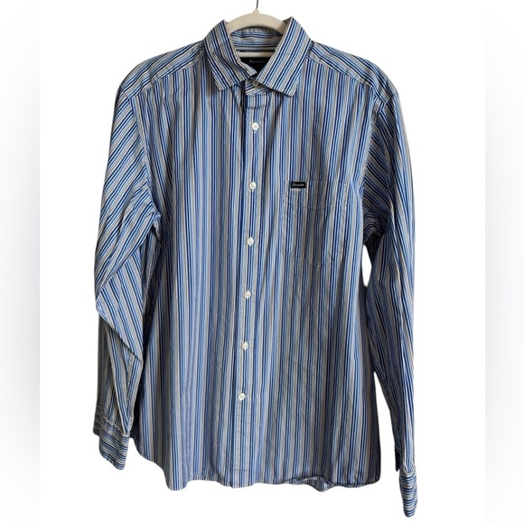 Men's Faconnable long sleeve button down shirt  size L - Picture 1 of 5